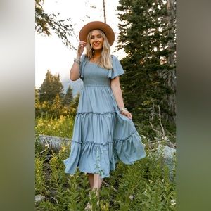 Ivy City Co Blue Luna Dress Medium